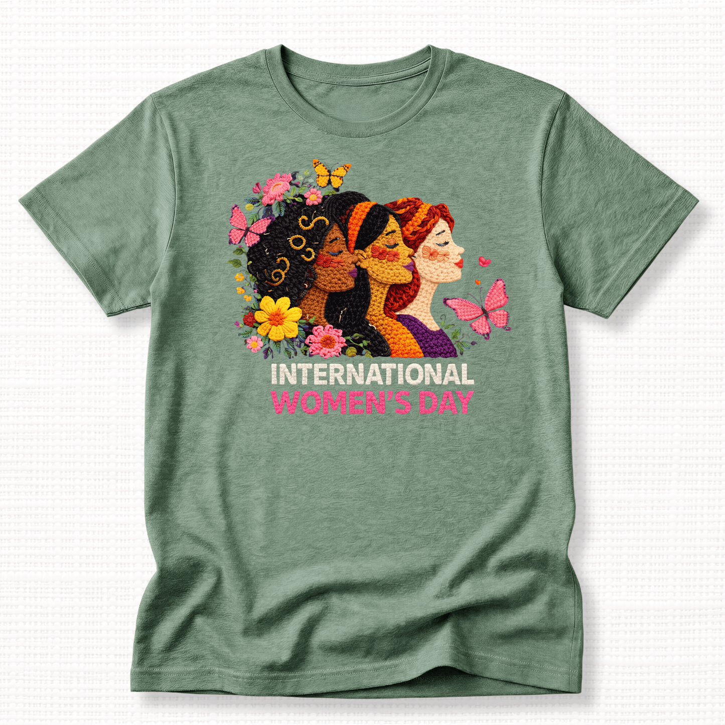 International Women’s Day Faux Yarn Graphic T-Shirt