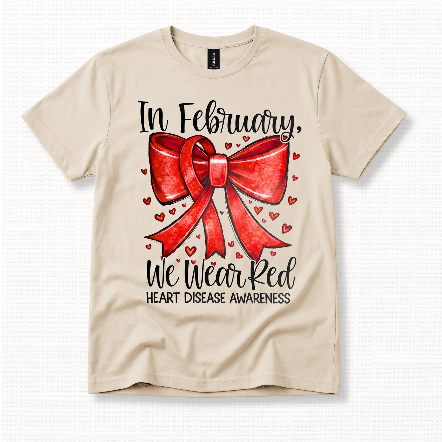 Heart Disease Awareness Month We Wear Red Graphic T-Shirt
