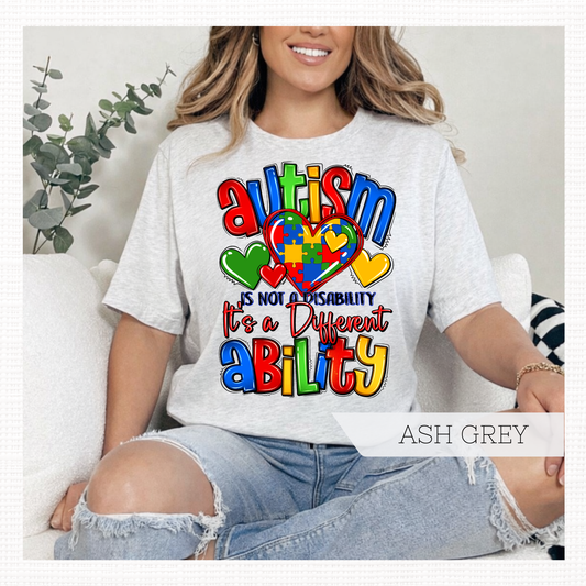 Autism, It’s A Different Ability T-Shirt