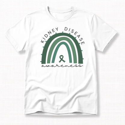 Kidney Disease Awareness Rainbow T-Shirt