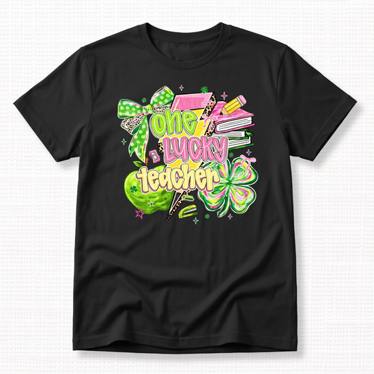 St. Patrick’s Day One Lucky Teacher T-Shirt
