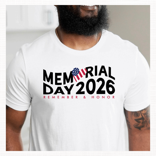 Memorial Day 2026 Remember & Honor T-Shirt